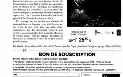 SOUSCRIPTION DESTINS DE FEMMES EN CHARENTE-MARITIME